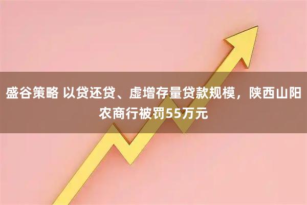 盛谷策略 以贷还贷、虚增存量贷款规模，陕西山阳农商行被罚55万元
