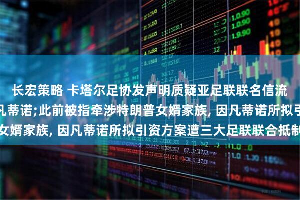 长宏策略 卡塔尔足协发声明质疑亚足联联名信流程并表示继续支持因凡蒂诺;此前被指牵涉特朗普女婿家族, 因凡蒂诺所拟引资方案遭三大足联联合抵制